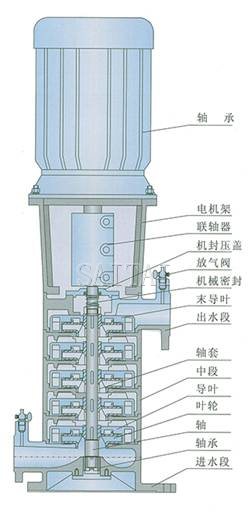 LG-B多级泵结构图