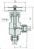 QJ-1B角式气动管路截止阀产品结构图2
